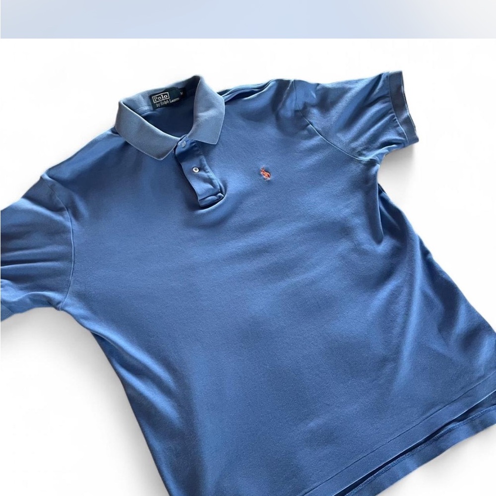Polo by Ralph Lauren Men's Classic Blue Polo size medium in good condition